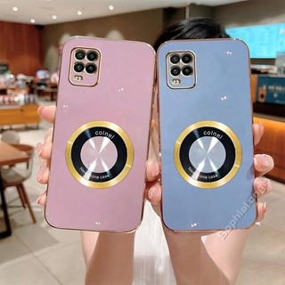 Ốp Điện Thoại Cho Xiaomi Mi 10 Lite Zoom Mạ Mềm Ốp Lưng Cho Xiomi Mi 10 Youth 5G Có Gương Biến Dạng Từ Tính