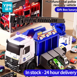 YIMI Bé Trai Xe Đồ Chơi Xe Cứu Hỏa Xe Tải Đồ Chơi Thang Lửa Xe Tải Biến Dạng Cứu Hỏa Xịt Nước Xe Ô Tô Cho Bé Trai Đồ Chơi Ô Tô