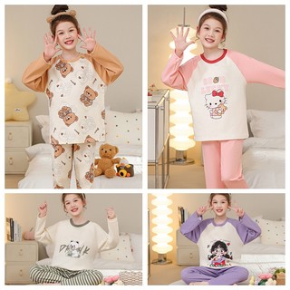  Dễ Thương Bộ Đồ Ngủ In Hình kuromi melody Đáng Yêu Cho Bé Gái 