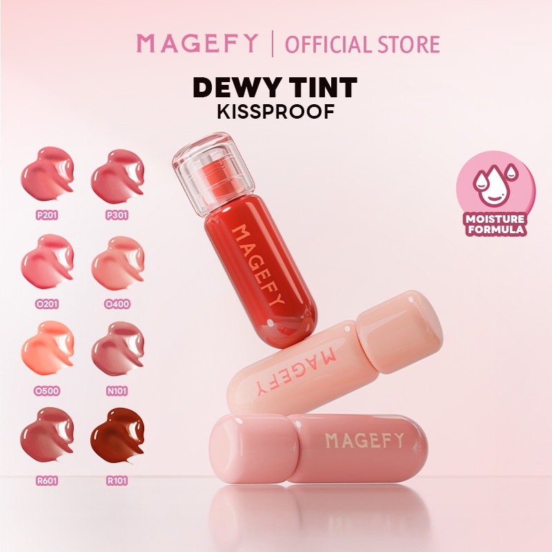 Son Tint MAGEFY Watery Glow Hiệu Ứng Mặt Gương, Dưỡng Ẩm 12H  KHÔNG DÍNH CỐC