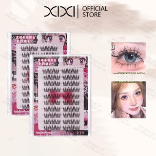  Xixi Spire lúa mì lông mi giả Phần mở rộng lông mi tự nhiên Màu đen Lông mi tự nhiên Lông mi riêng lẻ Cụm đơn Cổ tích Quỷ nhỏ tự dính Người mới bắt đầu NO. JM-59 