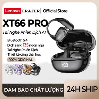 Lenovo ERAZER XT66 PRO Tai Nghe Phiên Dịch Al Tai nghe không dây dịch thời gian thực thông minh Bluetooth 5.4 có màn hình cảm ứng LED Tai nghe kinh doanh có Mic chống nước IPX5