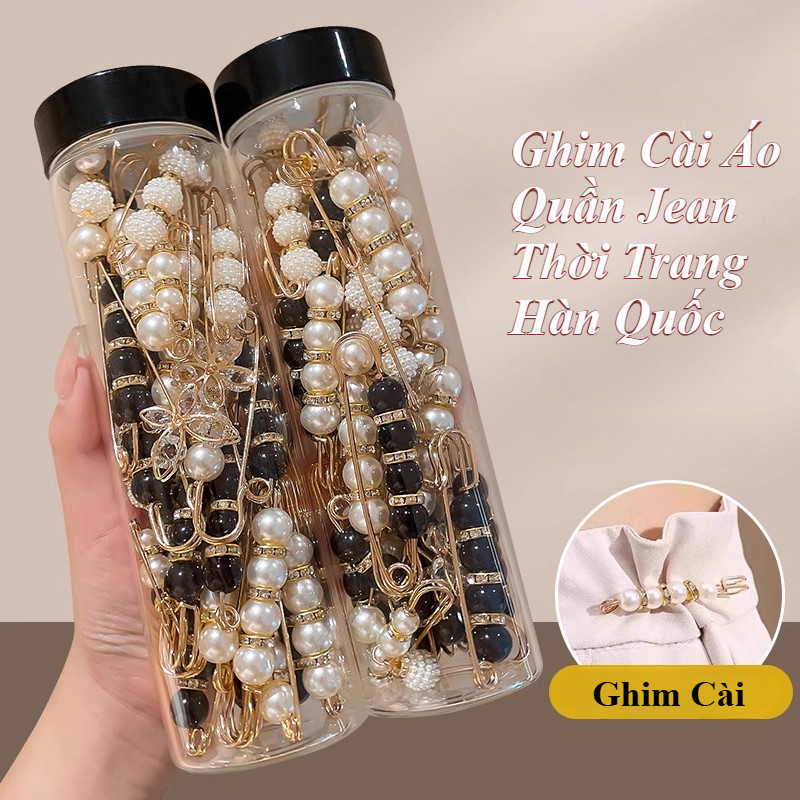 Set 2-18 Ghim Cài Thắt Lưng Quần Áo Chống Chói Thời Trang Hàn Quốc