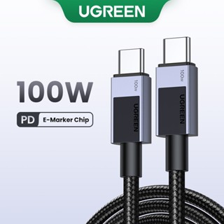 Cáp sạc nhanh UGREEN PD 100W Type C được nâng cấp Cáp dữ liệu Chip E-Marker USB 3.0 cho iPhone 16 iPhone 15, Samsung S24 Ultra, Điện thoại Xiaomi Android, iPad, Máy tính xách tay Mackbook Pro