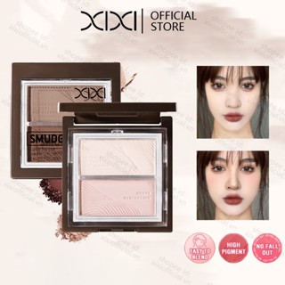  XIXI 2 Màu Sắc Mặt Highlighter Trang Điểm Mặt Matte Shadow Lasting Glow Brighten Contour Shimmer Powder Cosmetics NO.D844 