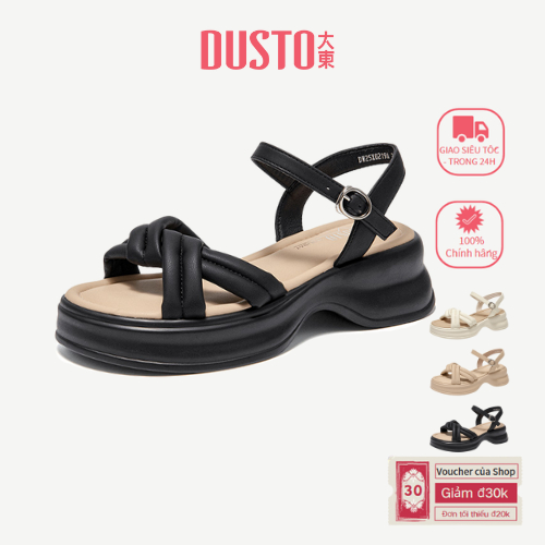 Giày Sandal Đế Dày DUSTO Nữ Đế Mềm Thoải Mái Giày Nữ Pháp DW25X0219A