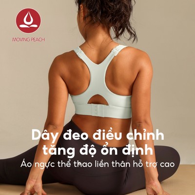 MOVING PEACH Áo Lót Thể Thao Nâng Ngực Nữ Không Dây JBJ