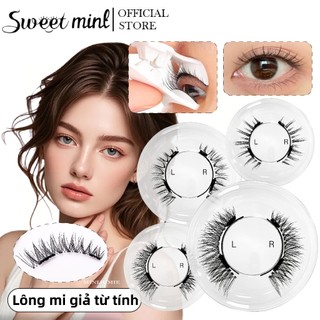  Bộ lông mi giả từ tính 1 cặp 4 lông mi và 1 kẹp có thể tái sử dụng 
