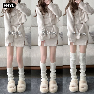 Vớ dệt kim giữ ấm chân phong cách lolita Nhật Bản 40-70cm