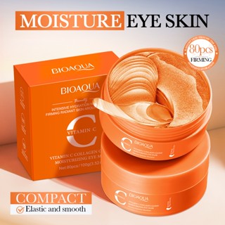  Set 80 mặt nạ mắt Vitamin C cấp ẩm giảm quầng thâm bọng mắt chống lão hóa chuyên dụng BIOAOUA 100G 