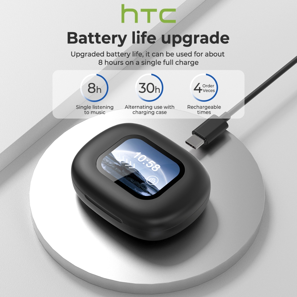 HTC NE33 Tai nghe dịch thuật thông minh AI Tai nghe Bluetooth 6.0 Dịch 134 ngôn ngữ Cuộc gọi thoại HD Công nghệ âm thanh ASMR Tai nghe OWS Micro tích hợp Tai nghe Bluetooth không dây | BigBuy360 - bigbuy360.vn