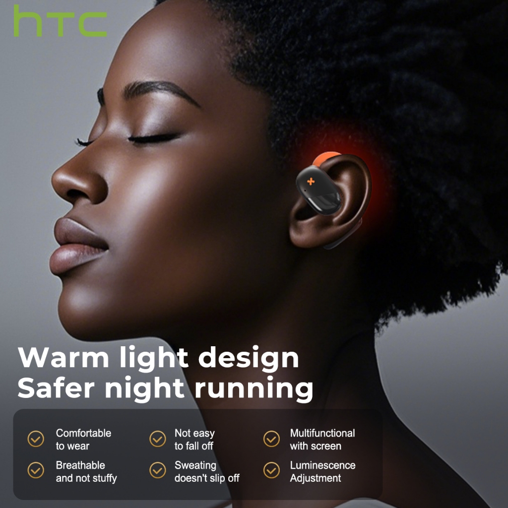 HTC NE33 Tai nghe dịch thuật thông minh AI Tai nghe Bluetooth 6.0 Dịch 134 ngôn ngữ Cuộc gọi thoại HD Công nghệ âm thanh ASMR Tai nghe OWS Micro tích hợp Tai nghe Bluetooth không dây | BigBuy360 - bigbuy360.vn