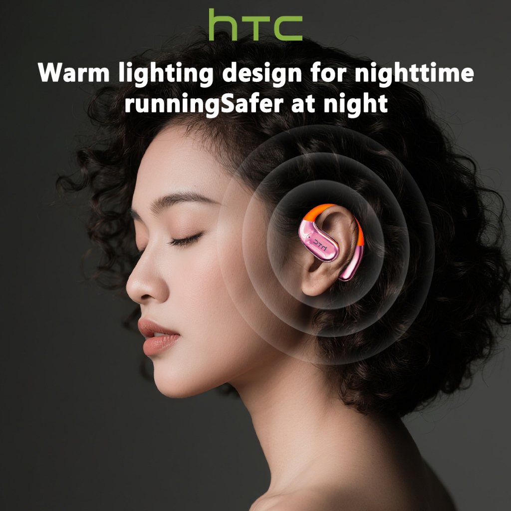 HTC NE36 Tai nghe dịch thuật AI Bluetooth không dây 6.0 Tai nghe Bluetooth Tai nghe phát sáng Chất lượng âm thanh HIFI Tai nghe dành cho doanh nhân Có micrô Chống nước IPX5 | BigBuy360 - bigbuy360.vn