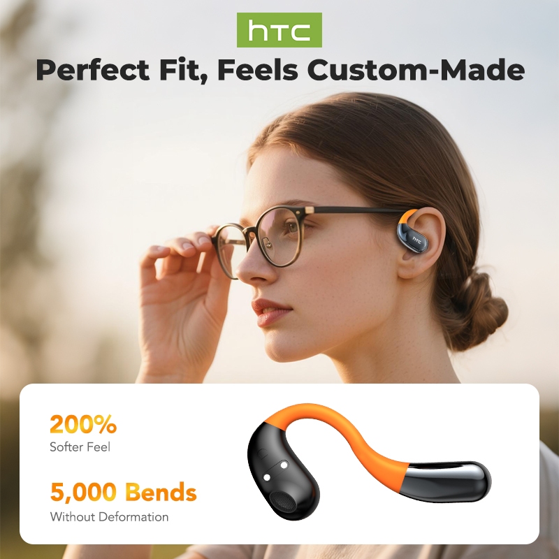 Tai nghe không dây dịch thời gian thực thông minh HTC NE12 Al Bluetooth 6.0 Dịch 134 ngôn ngữ Màn hình LED Tai nghe doanh nghiệp có Mic Tai nghe OWS IPX5 chống nước có micrô | BigBuy360 - bigbuy360.vn
