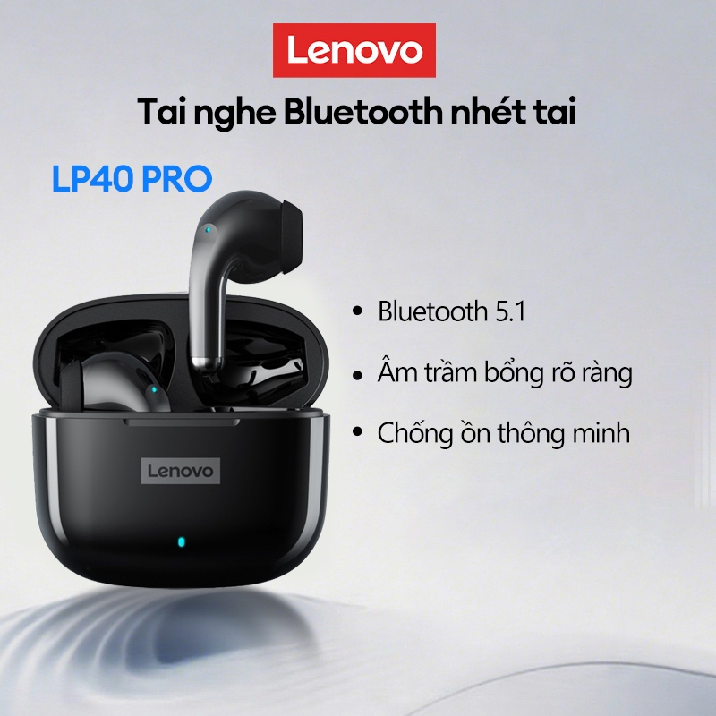 Lenovo thinkplus LP40 Pro LP40 Plus Tai nghe Bluetooth Giảm tiếng ồn Cảm ứng thông minh Tai nghe chơ
