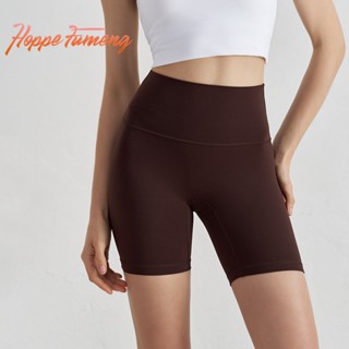  Quần ngắn nữ lưng cao không có đường chữ t phía trước để mặc yoga 