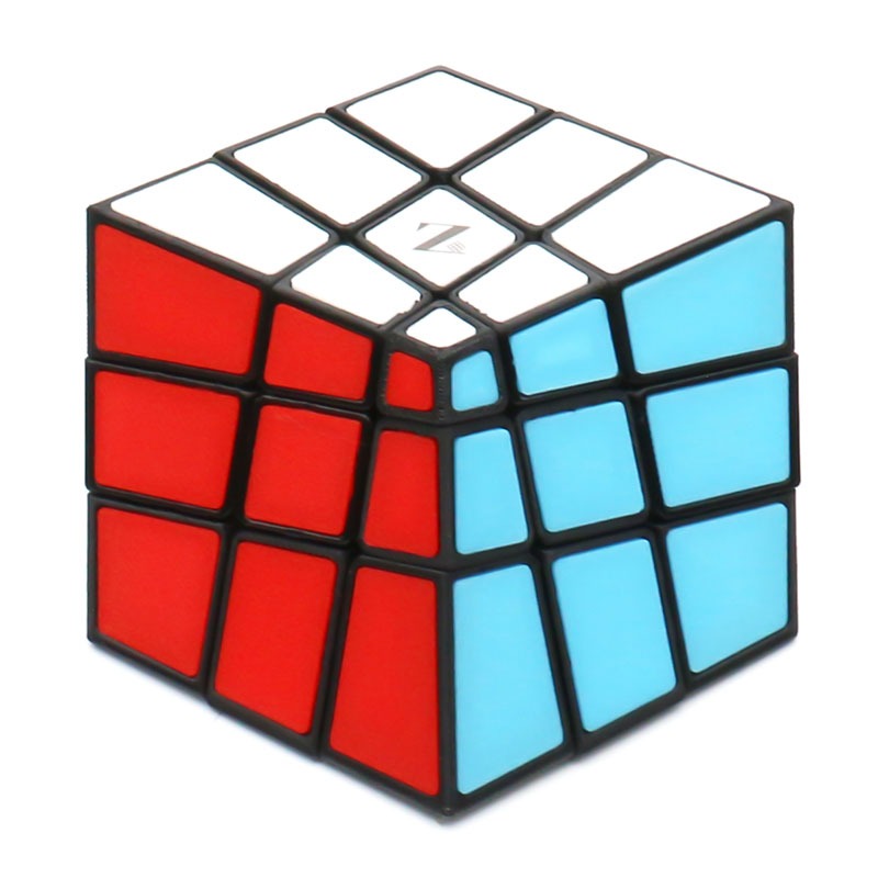 ZEPUZZLES Squished 3x3 PETG FDM 3D In Gạch Đen Magic Cube Twisty Puzzle Người Lớn Thiếu Niên Đồ Chơi