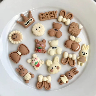 Cross Phụ Kiện Giày Họa Tiết Hoạt Hình Dễ Thương DIY Dán Giày Phụ Kiện / Nơ Dễ Thương / Hoa Và Gấu Nâu Hình Chữ Thập Trang Trí Giày Quyến Rũ