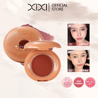  XIXI Matte Kem Phấn má hồng đa năng Màu hồng Tự nhiên Độ bão hòa thấp Bầu không khí Newbie Phấn mắt Son môi Bảng màu NO.D767 