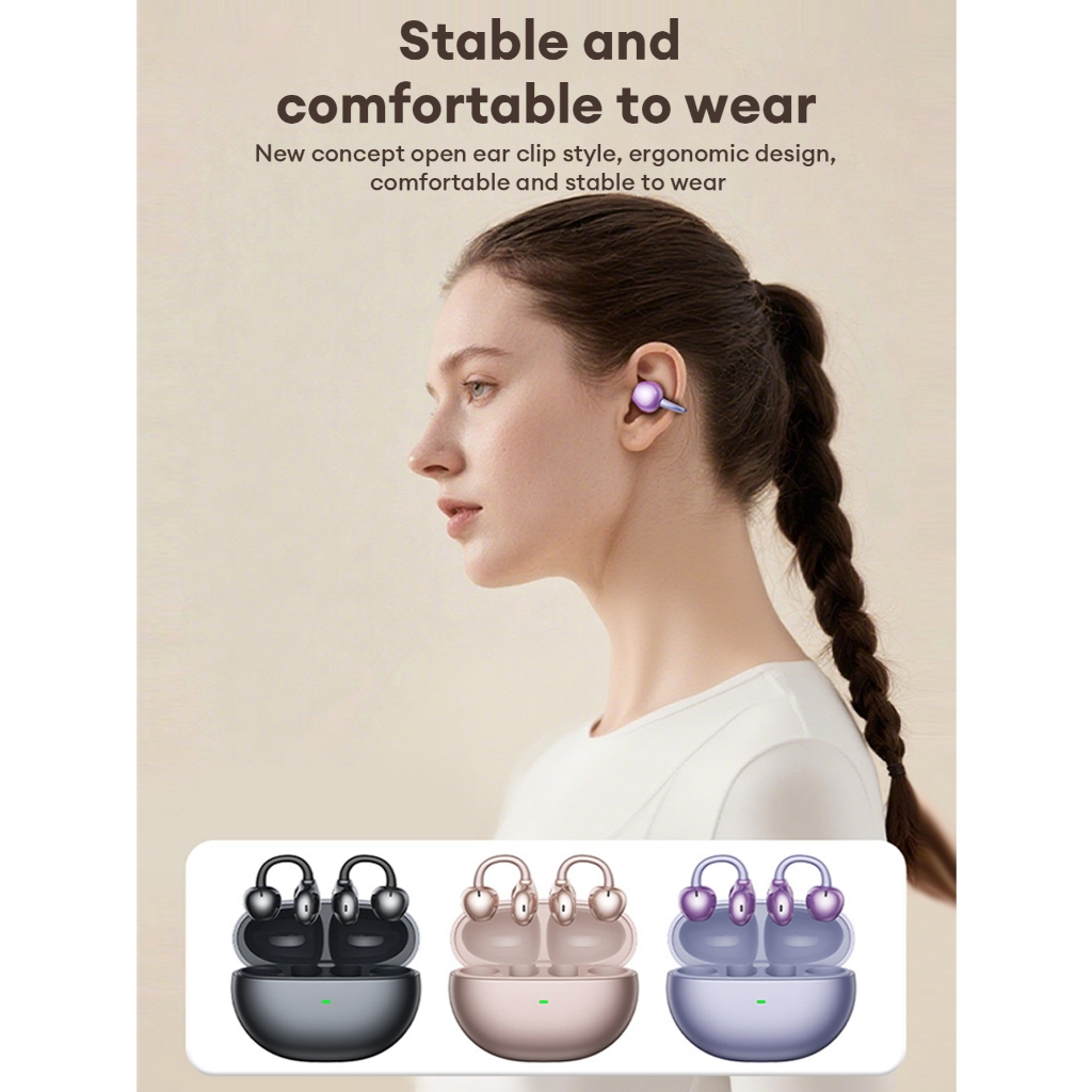 Tai nghe Bluetooth AOC ACD2544 và Tai nghe kẹp tai mở không dây có độ trễ thấp để chơi game cộng với âm thanh nổi HiFi và vừa vặn thoải mái | BigBuy360 - bigbuy360.vn