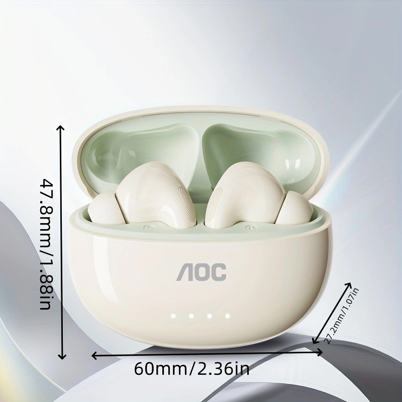 Tai nghe Bluetooth AOC ACT2511 và Tai nghe không dây TWS có âm thanh toàn cảnh HiFi và cuộc gọi thoại trong suốt cộng với tuổi thọ pin dài 18H và vừa vặn thoải mái | BigBuy360 - bigbuy360.vn