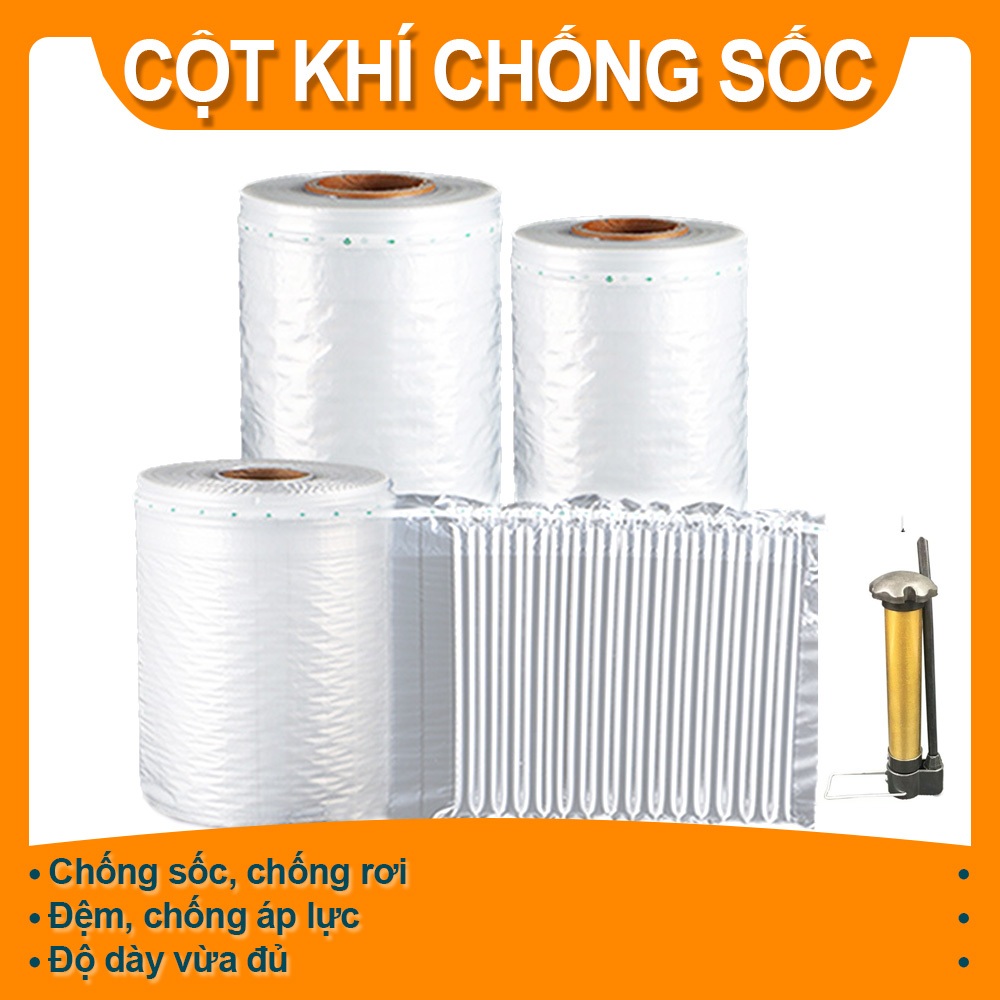 BAO BÌ CỘT KHÍ CHỐNG SỐC SIÊU DÀY, 25cm -60cm(50m), Bọc cột gối khí bơm hơi để đóng gói và di chuyển hạng nặng, Bảo vệ chai rượu vang bong bóng lớn Đồ dùng vận chuyển có thể phá vỡ