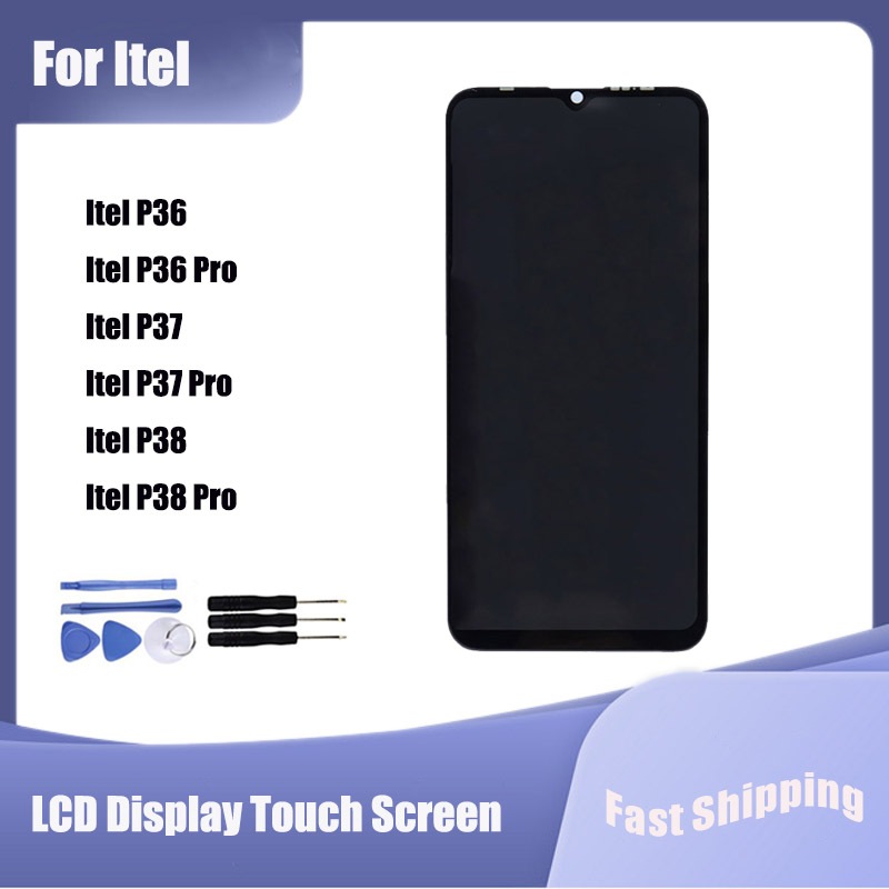 Dành Cho Itel P36 P37 P38 P36 Play P36 Pro Màn Hình Hiển Thị LCD Bộ Số Hóa Cảm Ứng Lắp Ráp Các Bộ Ph