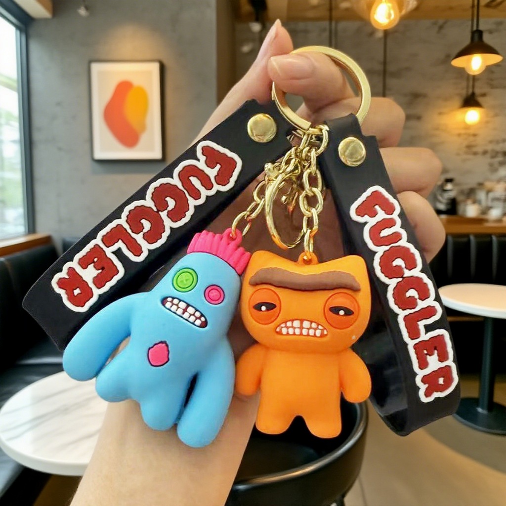 FUGGLER Móc khóa Quái vật Răng Silicone Quái vật Nghịch ngợm Quà tặng Trẻ em