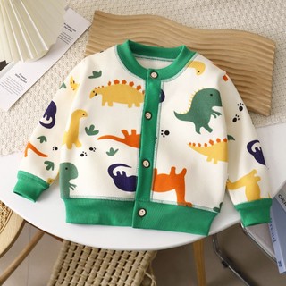  Hàng sẵn có 80-140CM Áo khoác dệt kim phù hợp cho bé trai bé gái Trung nhỏ Trẻ em Áo len Cardigan ấm áp dày dặn mặc ngoài mồ hôi 