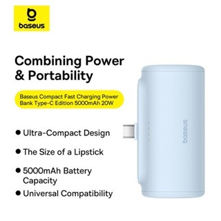  【Pin Sạc Dự Phòng Có Thể Đặt Hàng Baseus 20W Mini Power Bank 5000mAh Type C Sạc nhanh Pin ngoài PowerBank cho điện thoại HUAWEI 