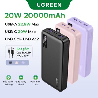 Ugreen 10000mAh 20000mAh Powerbank PD3.0 20W QC 3.0 18W Max Sạc nhanh Powerbank cho iPhone 15 Pro Max iPhone 13 Samsung S23 Ultra Samsung S24 Ultra HUAWEI