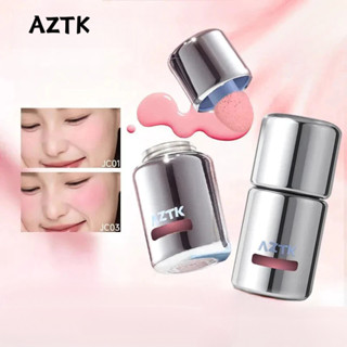  Aztk Liquid Powder Blusher Mở rộng và co lại Bầu không khí mờ cho đường viền Làm sáng và tăng cường làn da thể hiện làn da của bạn Bột lỏng Blusher 