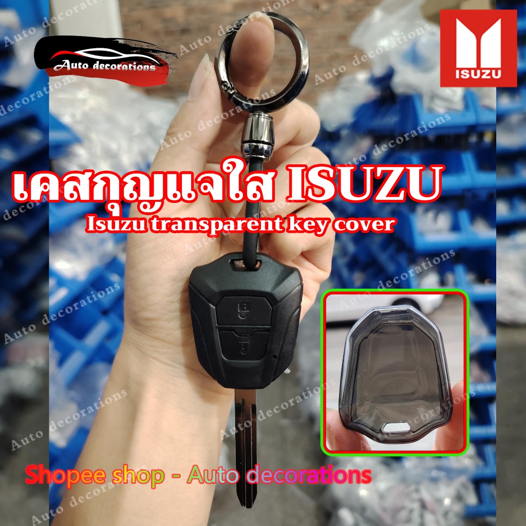 Hộp đựng chìa khóa ô tô trong suốt Isuzu D-max mu X 2020-2025 Móc khóa ô tô Isuzu D max