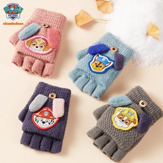 Găng tay nửa ngón giữ ấm cho bé từ 3-10 tuổi,  PAW Patrol Gang tay len cho bé