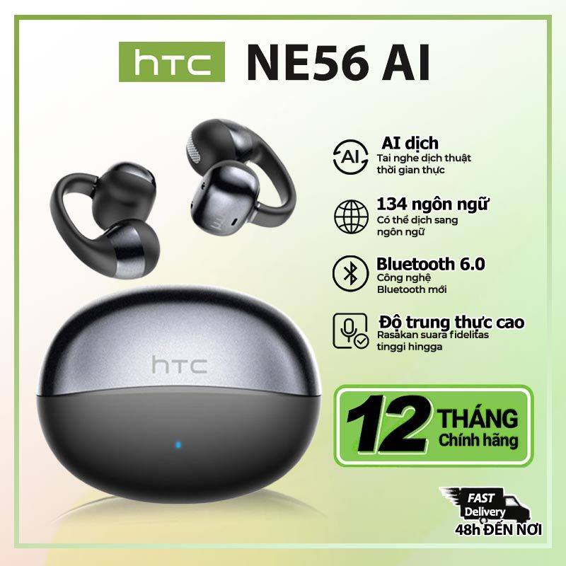 HTC NE56  tai nghe phiên dịch Bluetooth 6.0 ai Nghe giảm tiếng ồn chủ động ANC thông  Kẹp tai nghe HIFI for iOS&Android | BigBuy360 - bigbuy360.vn