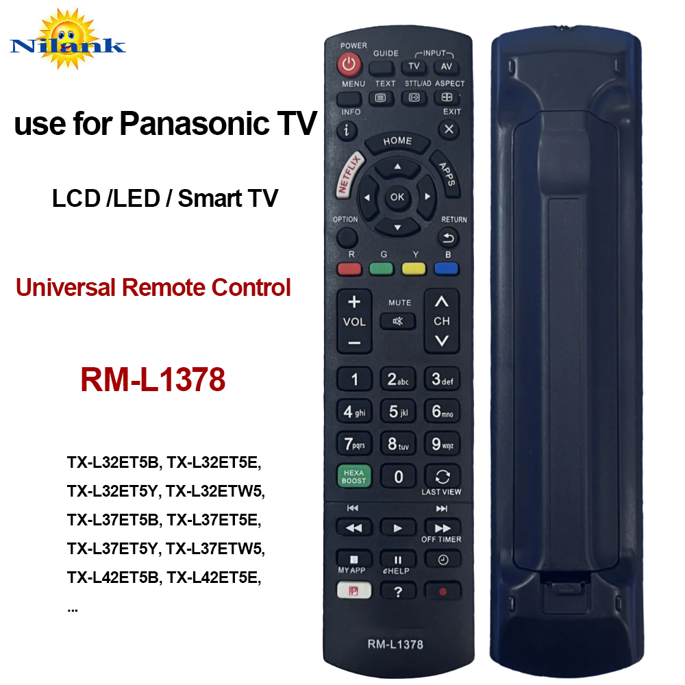NiLANK Remote thay thế PANASONIC cho điều khiển TV Panasonic LCD LED RM-L1378
