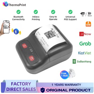 Máy in nhiệt Bluetooth di động Máy in hóa đơn yêu cầu trường thu nhỏ 58mm,Mini,Thermal Printer