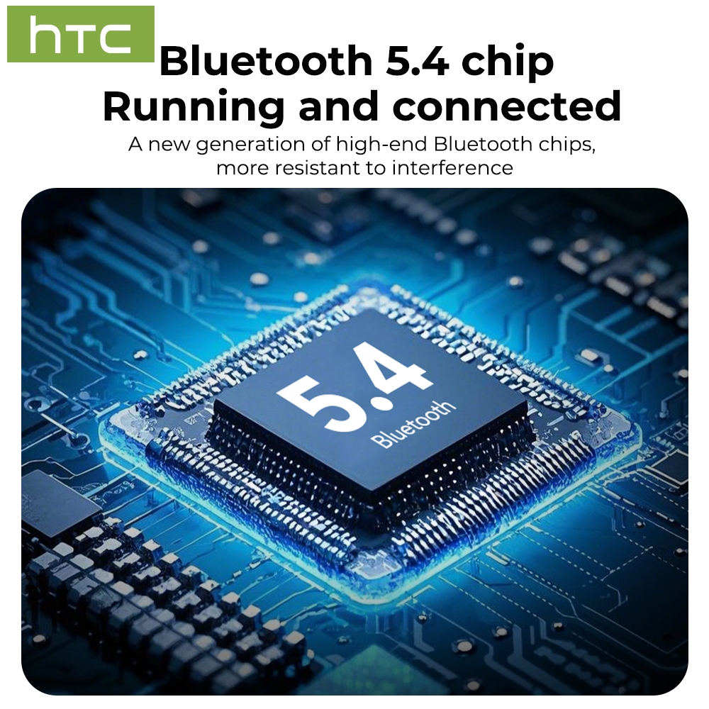 HTC NE10 | Thiết kế phát sáng | Khử tiếng ồn ENC | Âm thanh HiFi | Chống nước IPX5 | Độ bền 40H | BT5.4 | Tiện dụng Phù hợp | BigBuy360 - bigbuy360.vn