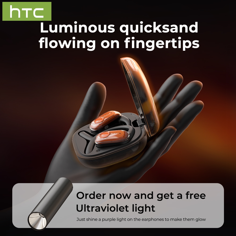 HTC NE10 | Thiết kế phát sáng | Khử tiếng ồn ENC | Âm thanh HiFi | Chống nước IPX5 | Độ bền 40H | BT5.4 | Tiện dụng Phù hợp | BigBuy360 - bigbuy360.vn