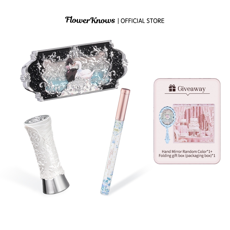 Set mỹ phẩm trang điểm FLOWER KNOWS gồm son môi và bảng phấn mắt