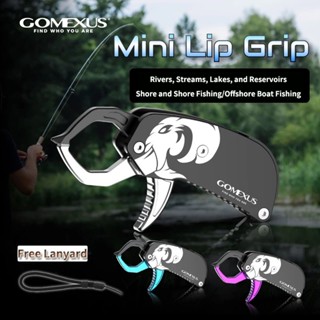  Gomexus MiNi Lip Grip bằng hợp kim nhôm – Nhẹ gọn dễ mang theo kèm dây chống rơi Fishing Lip Gripper 