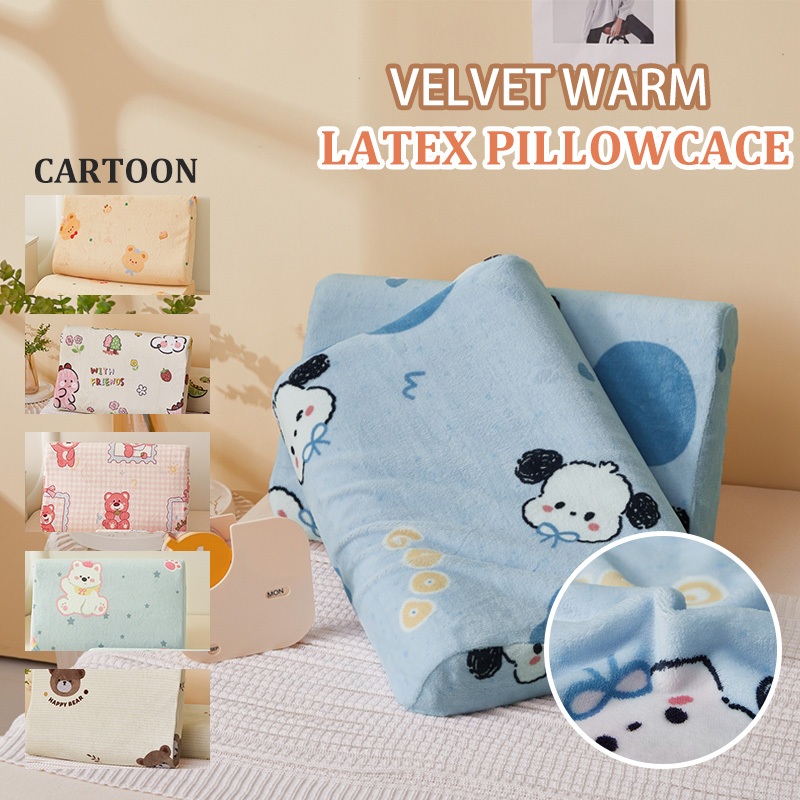 Vỏ gối cao su 1pc có dây kéo Vỏ gối nhung 30x50 / 40x60cm