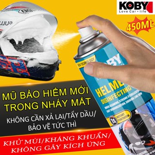  KOBY Bọt làm sạch mũ bảo hiểm Nước tẩy bọt làm sạch nội thất ô tô ghế giày. Không làm hại da tay. 