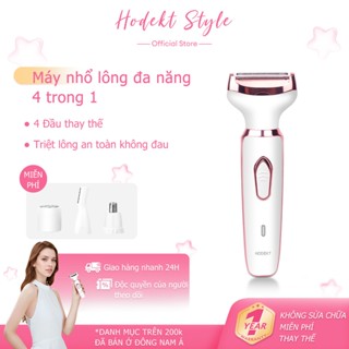 Máy Cạo Lông Đa Năng HODEKT 4in1 Cạo Body Toàn Thân Tỉa Lông Mày Điện Máy Sạc Pin Di Động