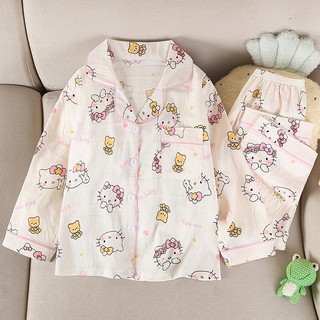  Bộ đồ ngủ dễ thương Trẻ em Bé gái Nightie baju kuromi In hoạt hình Đồ ngủ trẻ em Bộ đồ ngủ trẻ em Bộ đồ ngủ trẻ em ♤ ❥ ❈ 