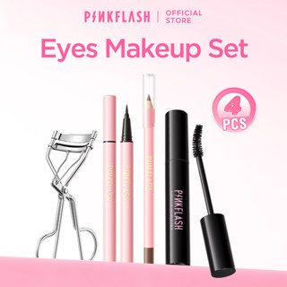 PINKFLASH Bộ trang điểm mắt Với eyeliner mascara chì kẻ mày 3pcs