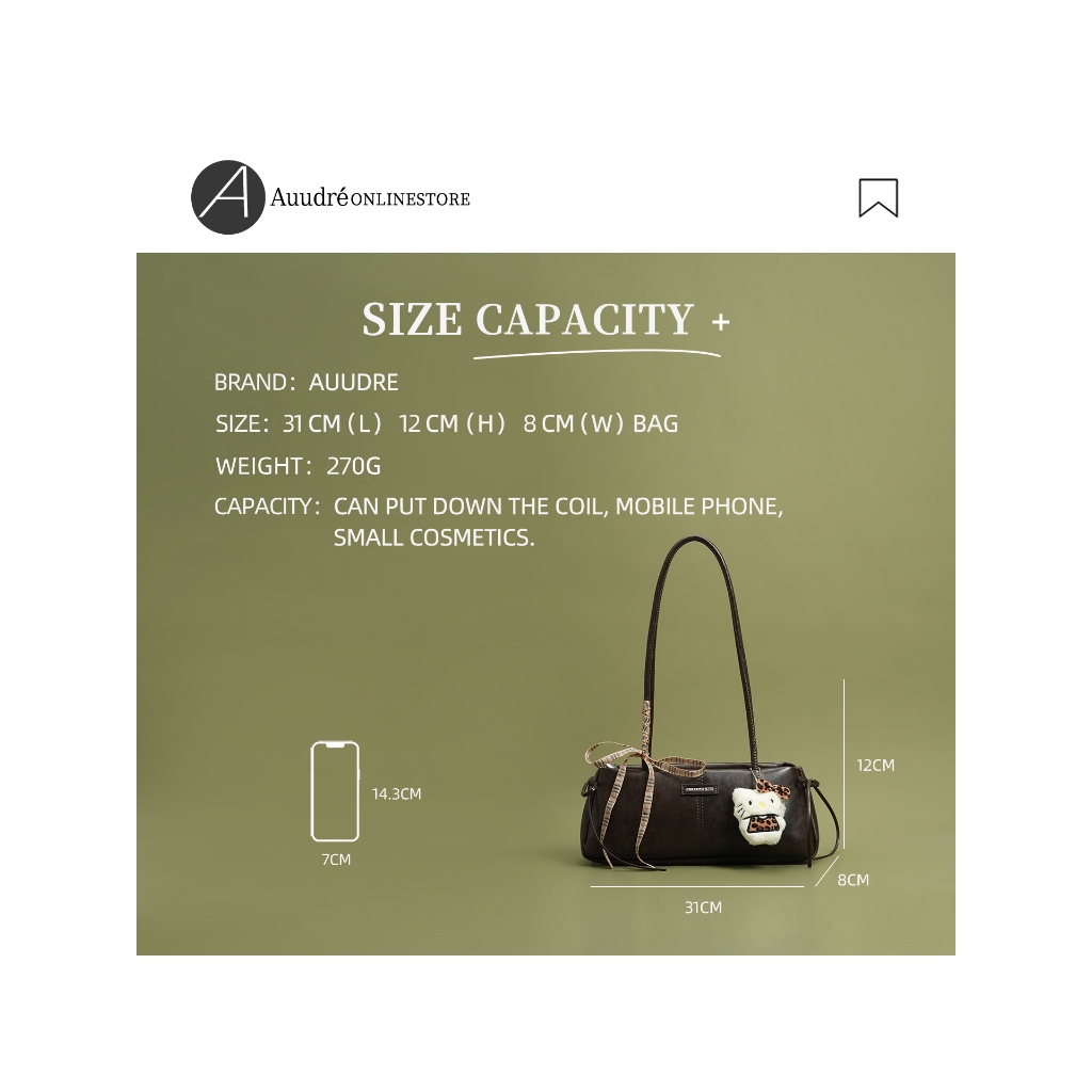 Auudre Retro Dung Tích Lớn Một Vai Nách Túi Nữ Đi Lại Baguette Túi | BigBuy360 - bigbuy360.vn