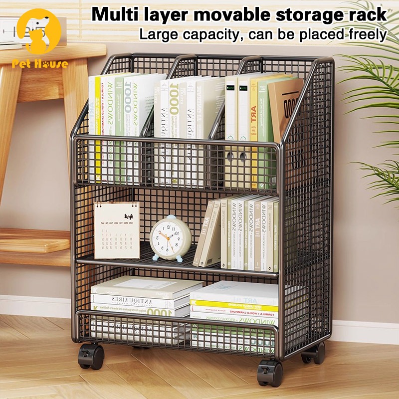 Kệ để đồ , kệ sắt 2,3, tầng，Combo đồ Decor bàn học Decorme Hộp kệ đựng tài liệu, sách vở văn phòng p