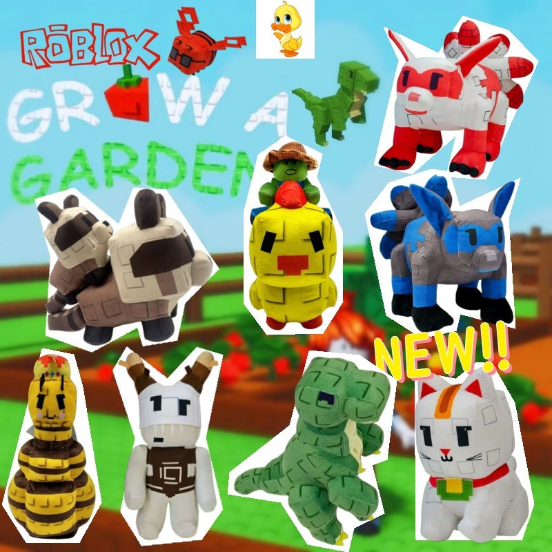 PLUS✨Grow A Garden toys✨Roblox Thú Nhồi Bông Đồ Chơi Khủng Long Mềm Búp Bê Sang Trọng Phát Triển Một