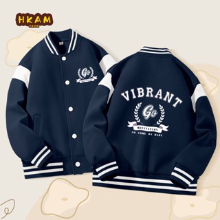  HKAM Áo khoác bé gái  Áo khoác Bomber Áo khoác thoải mái thời trang thông thường 